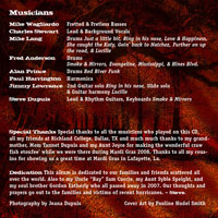 Primeaux Blues Band CD Back Cover- Click for larger image!